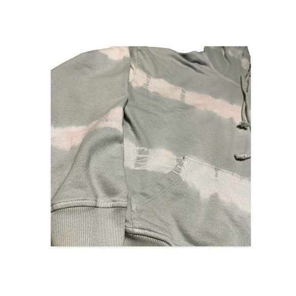 Hollister California Tie-Dye Hoodie Light Blue White Pullover Men’s Medium - Picture 4 of 8